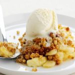 Apple Crisp Ice Cream - Barefeet in the Kitchen